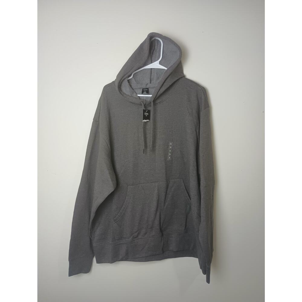Men's Gray Hoodie XL‎ NWT City Streets Winter Outdoors Pocket Drawstrings Warm